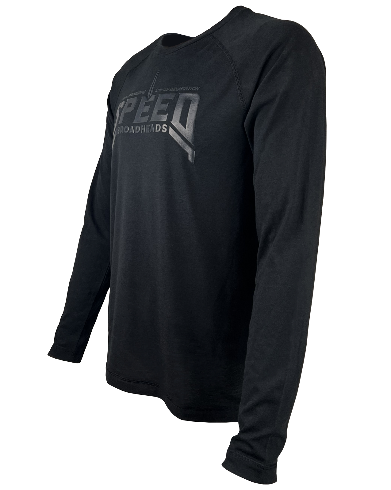 Speed Black Long Sleeve Wicking Shirt