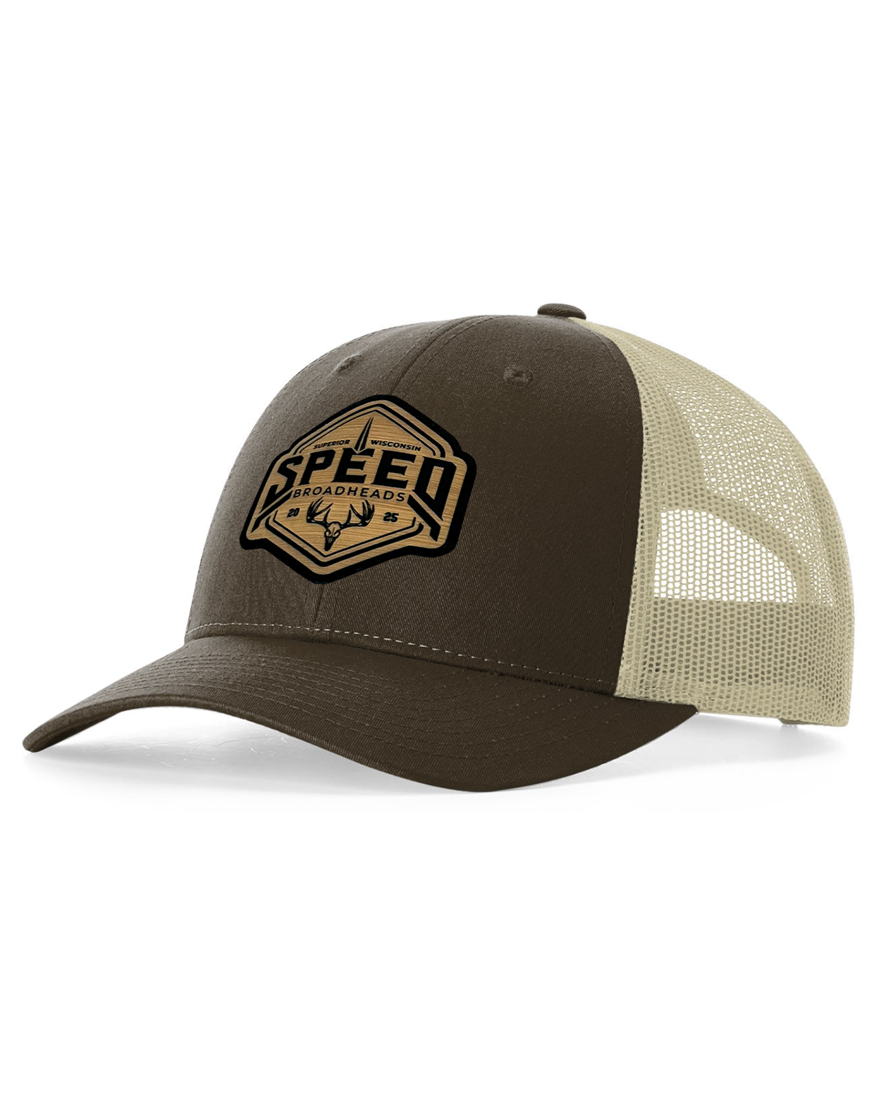 Speed Brown Leather Patch Low Pro Hat