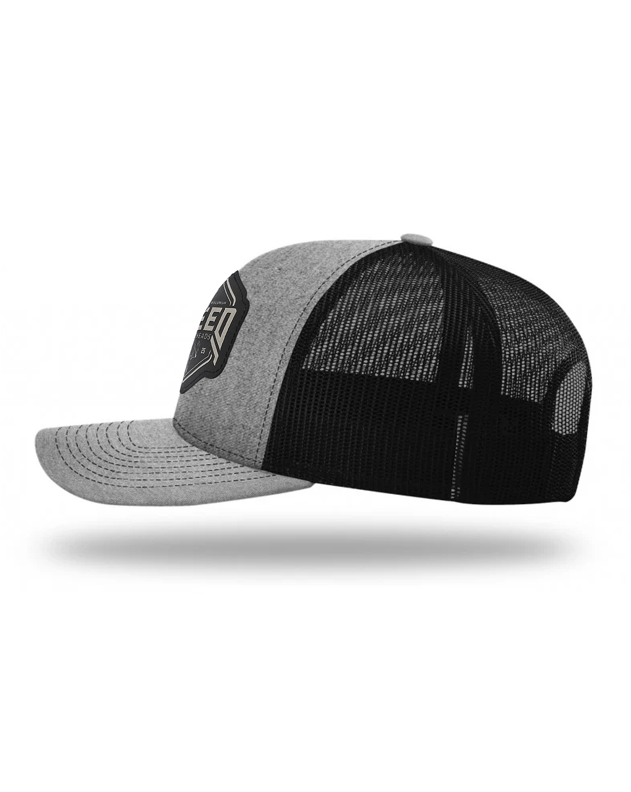 Speed Grey Leather Patch Mid Pro Hat